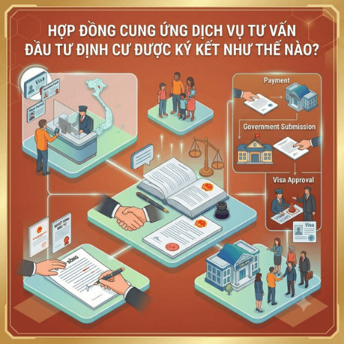 Hợp đồng cung ứng dịch vụ tư vấn đầu tư định cư được ký kết như thế nào?