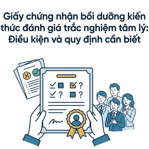 Giấy chứng nhận bồi dưỡng kiến thức đánh giá trắc nghiệm tâm lý: Điều kiện và quy định cần biết
