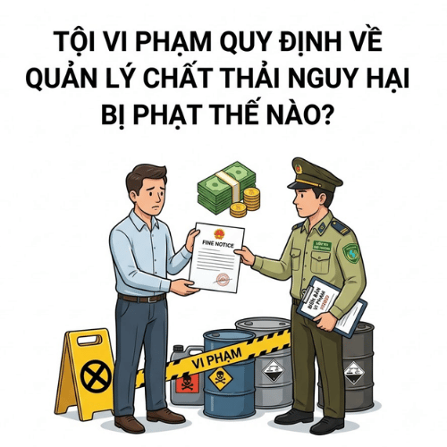 Tội vi phạm quy định về quản lý chất thải nguy hại bị phạt thế nào?